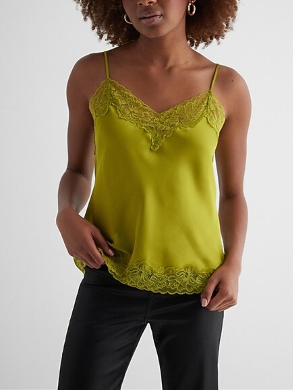Express Lace-Trim Cami Tank Top